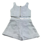 Fun & Fun Completo 2 Pezzi Top-Short per Neonata FNCBTP01031N GRIGIO FUN & FUN 