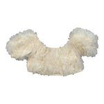 Fun & Fun Top Mezza Manica con Applicazioni Tulle per Bambina FNCBTP01046X AVORIO FUN & FUN 