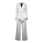 Fun & Fun Completo 2 Pezzi Giacca-Pantalone Tinta Unita per Bambina FNCJJK010733 BIANCO FUN & FUN 