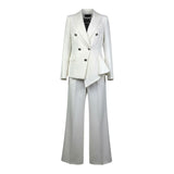 Fun & Fun Completo 2 Pezzi Giacca-Pantalone Tinta Unita per Bambina FNCJJK010733 BIANCO FUN & FUN 