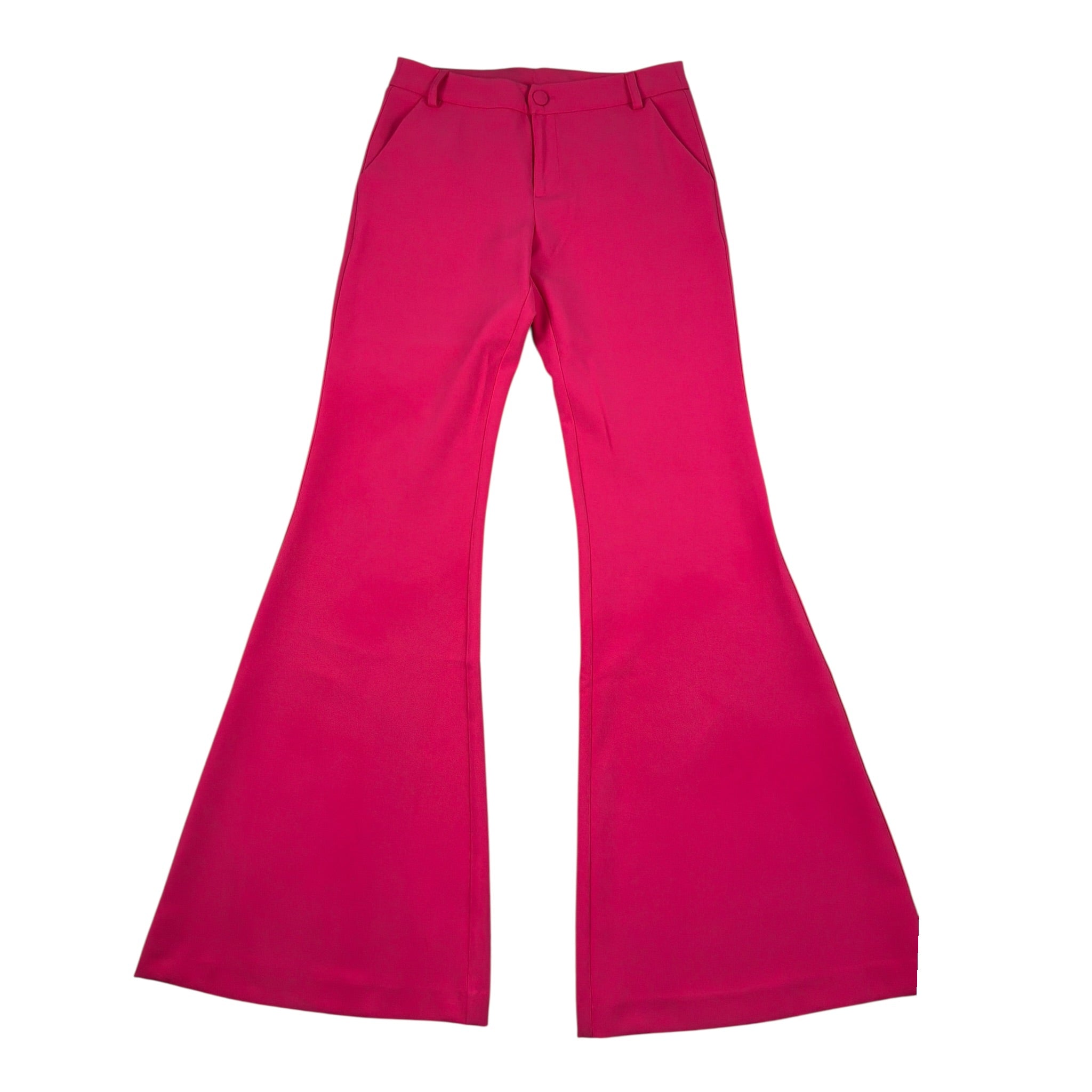 Fun & Fun Pantalone Tinta Unita Modello A Zampa per Bambina FNCJPT01018X FUXIA FUN & FUN 