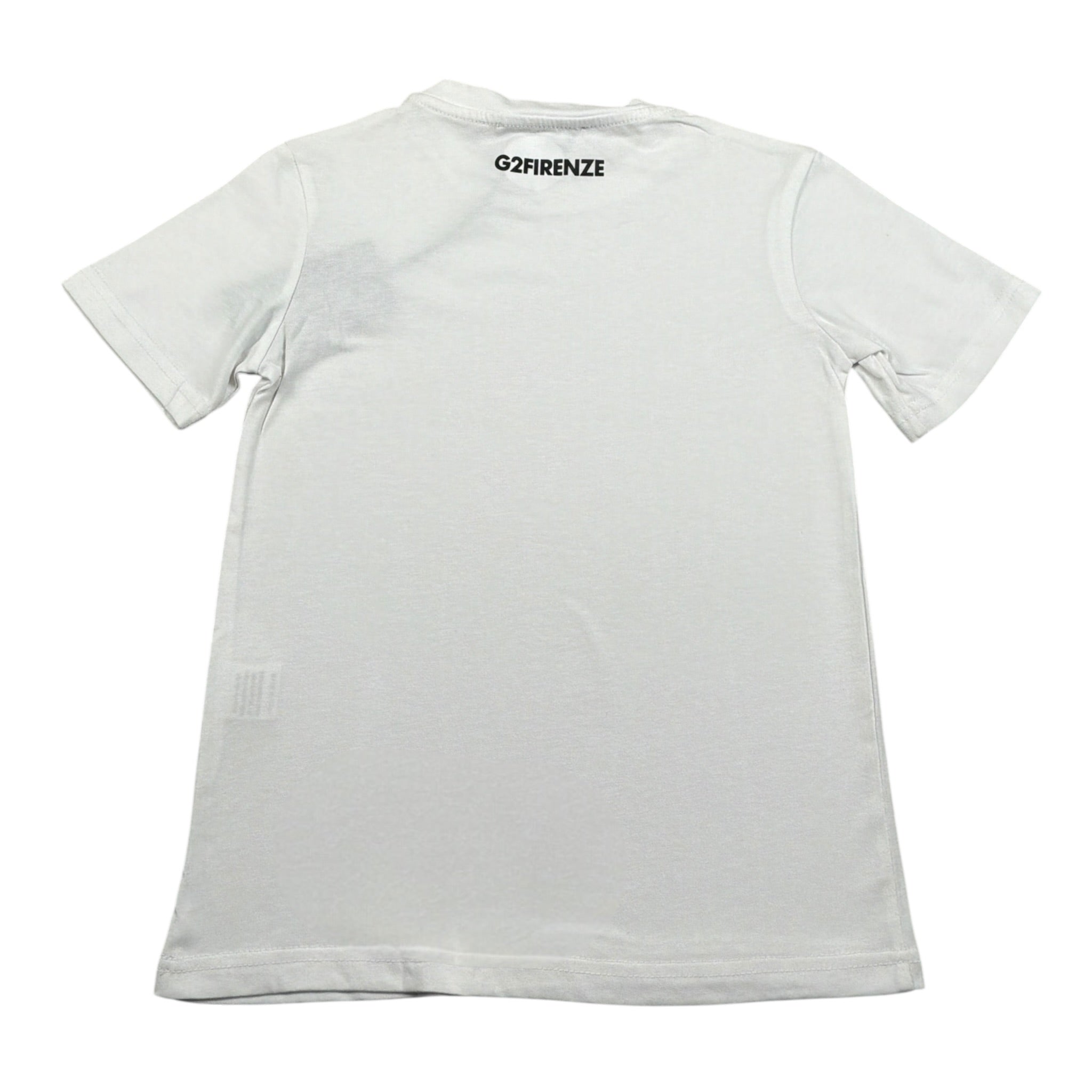 G2Firenze T-Shirt tinta unita con Stampa Bianco per Bambino 00602 BIANCO G2FIRENZE 