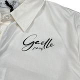 Gaelle Camicia tinta unita con Stampa Bianco per Bambina 2745C00518 BIANCO GAELLE 