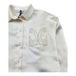 Gaelle Camicia Manica Lunga Tinta Unita con Strass per Bambina 2745CY00360 AVORIO GAELLE 