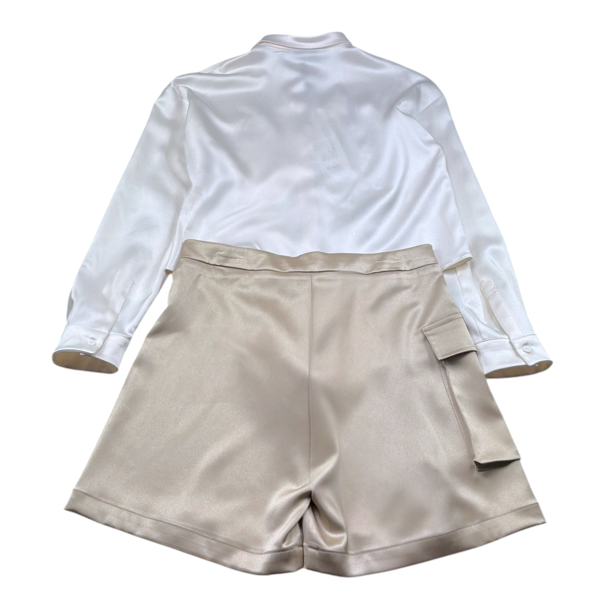 Gaelle Completo 2 Pezzi Camicia-Short Bicolore per Bambina 2745CY00360X PANNA/ORO GAELLE 