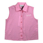 Gaelle Camicia Modello Smanicato tinta unita Rosa per Bambina 2746B00531 ROSA GAELLE 