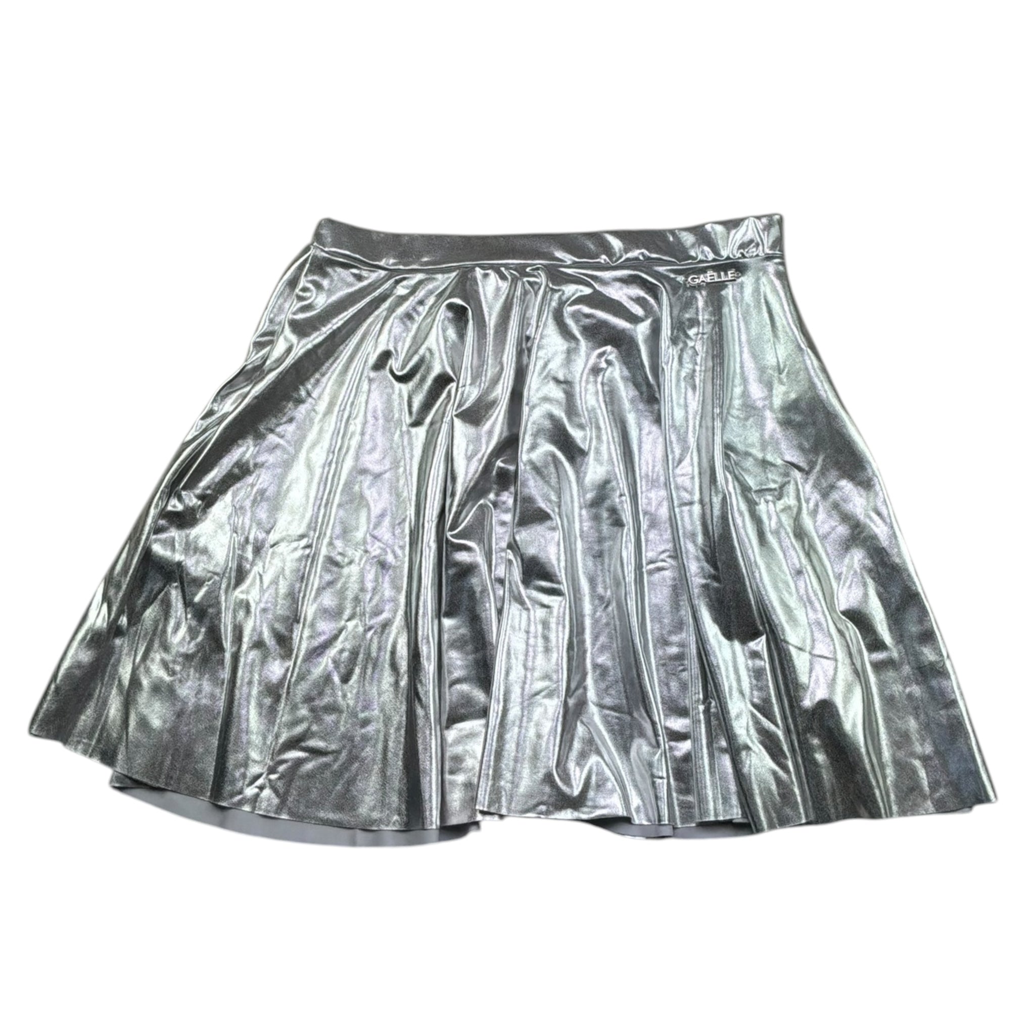 Gaelle Gonna Tinta Unita con Elastico In Vita per Bambina 2746G00377 ARGENTO GAELLE 