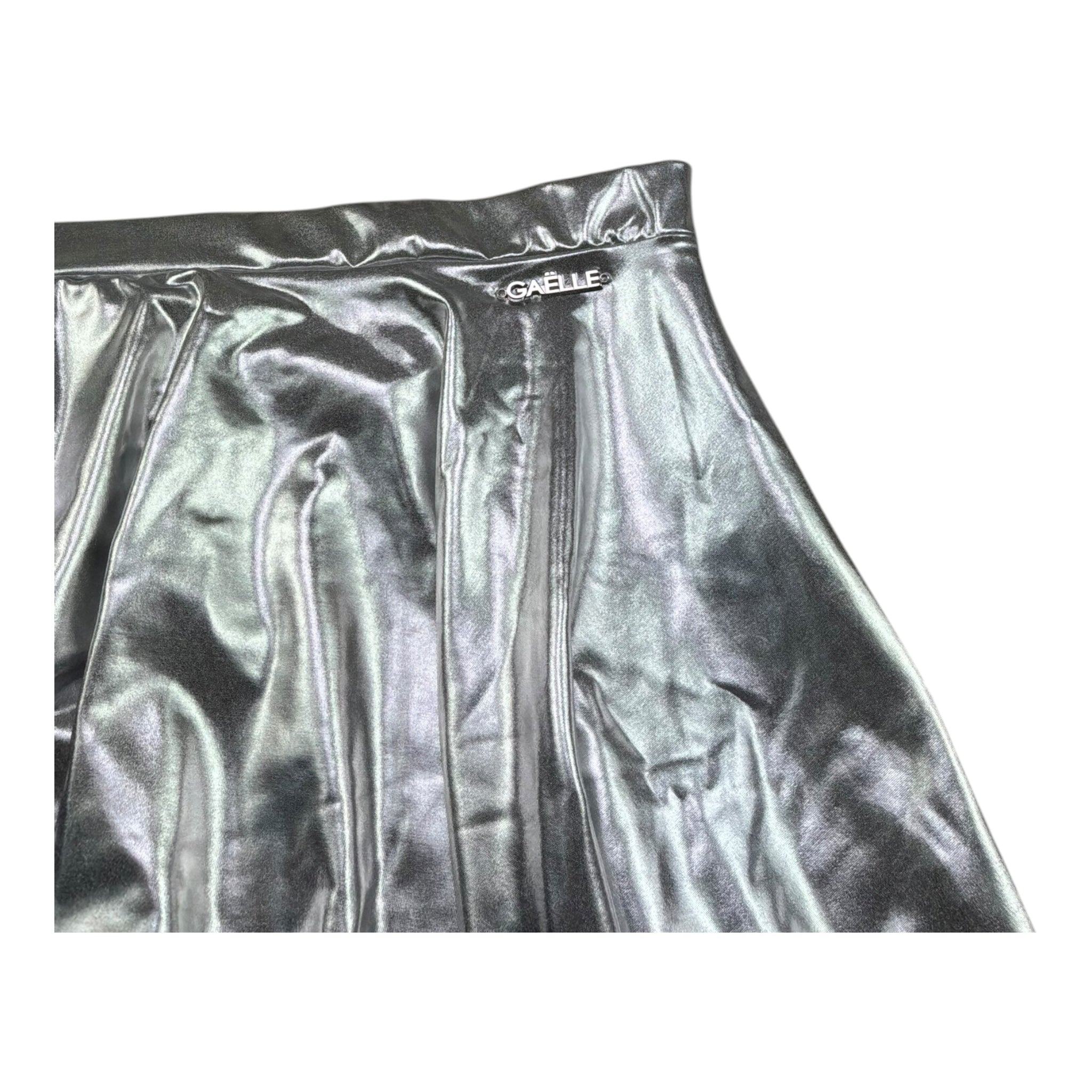 Gaelle Gonna Tinta Unita con Elastico In Vita per Bambina 2746G00377 ARGENTO GAELLE 