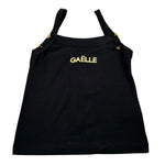 Gaelle Canotta Tinta Unita con Logo per Bambina 2746M00105 NERO GAELLE 