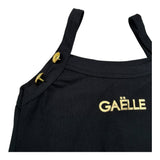 Gaelle Canotta Tinta Unita con Logo per Bambina 2746M00105 NERO GAELLE 
