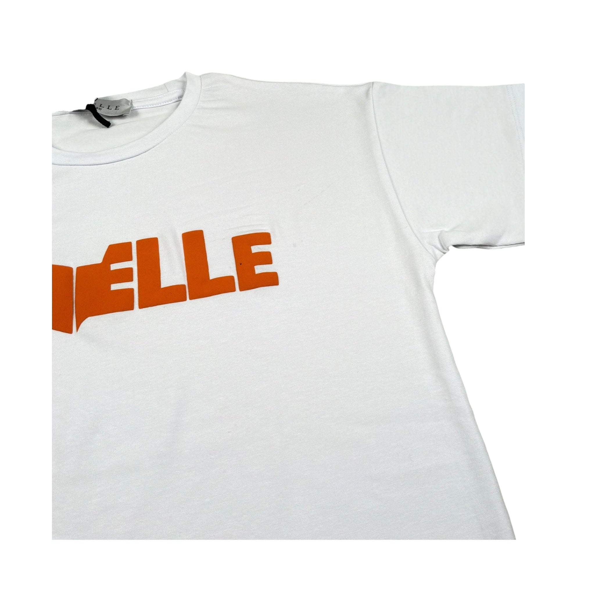 Gaelle T-Shirt Girocollo Tinta Unita con Stampa per Bambina 2746M00388 BIANCO GAELLE 