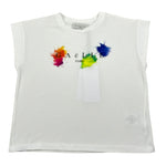 Gaelle T-Shirt tinta unita con Stampa Bianco per Bambina 2746M00455 BIANCO GAELLE 