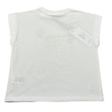 Gaelle T-Shirt tinta unita con Stampa Bianco per Bambina 2746M00455 BIANCO GAELLE 