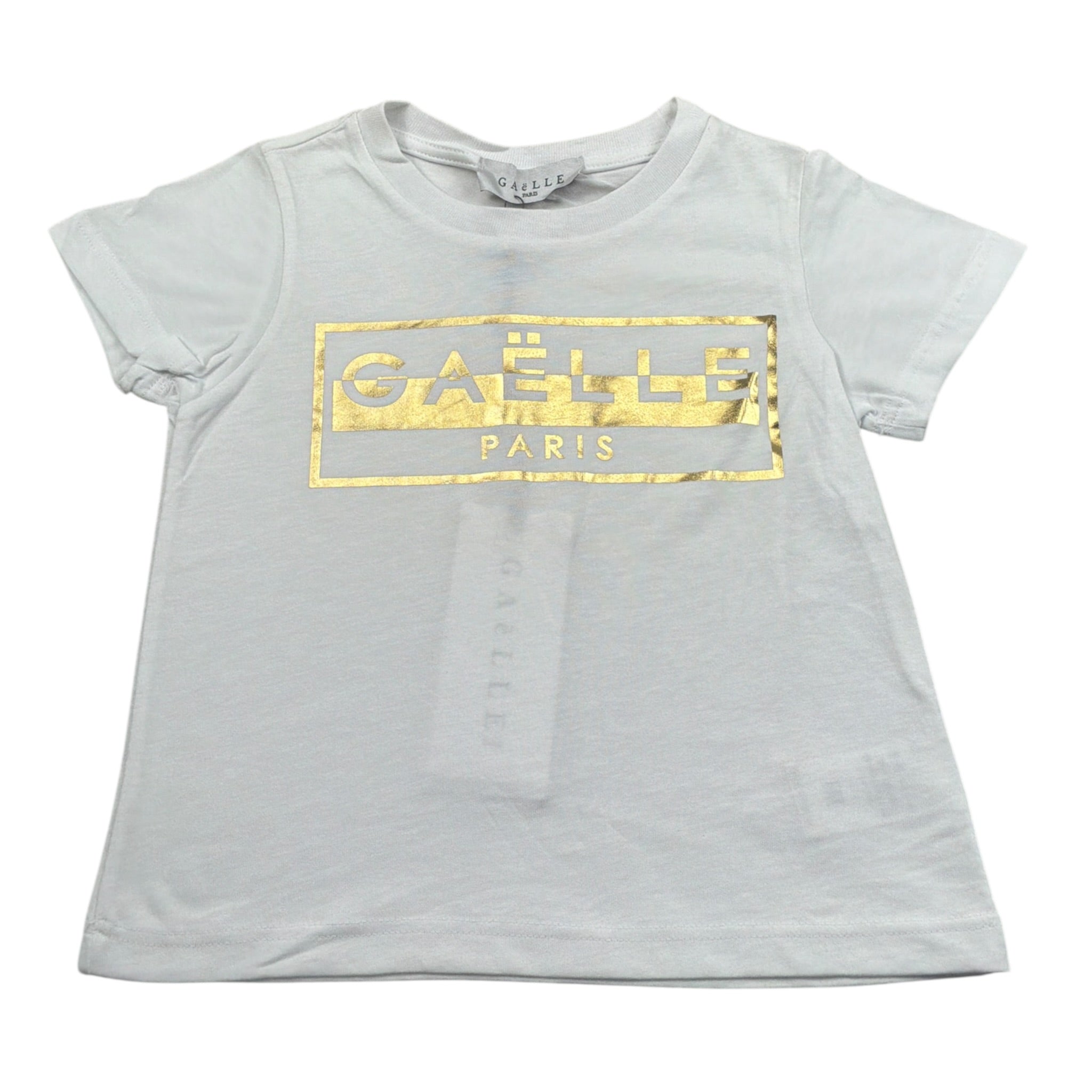 Gaelle T-Shirt Girocollo tinta unita con Stampa Bianco per Bambina 2746M0710 BIANCO GAELLE 