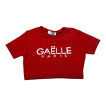 Gaelle T-Shirt In Maglia tinta unita con Stampa Rosso per Bambina 2746MWY00495 ROSSO GAELLE 