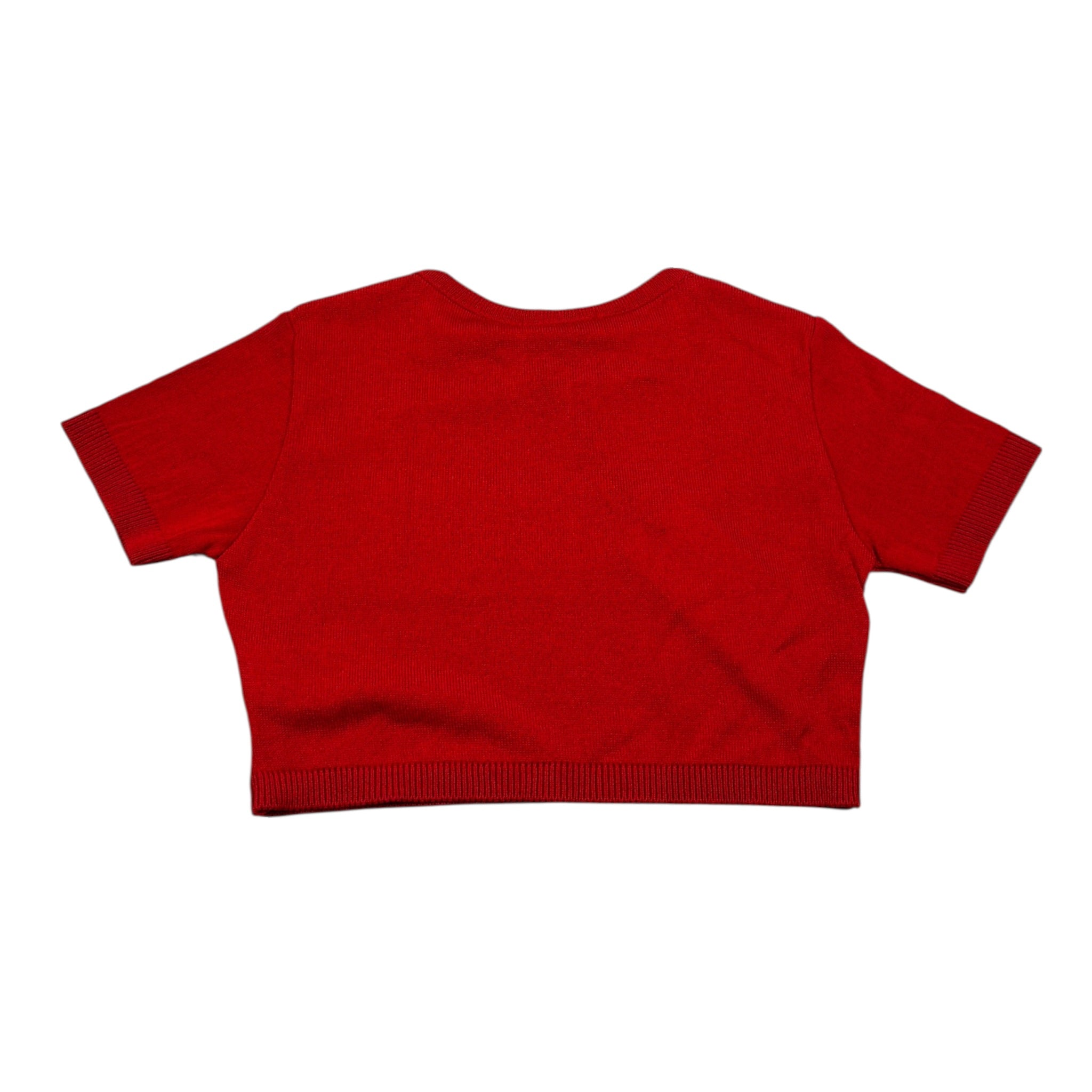 Gaelle T-Shirt In Maglia tinta unita con Stampa Rosso per Bambina 2746MWY00495 ROSSO GAELLE 