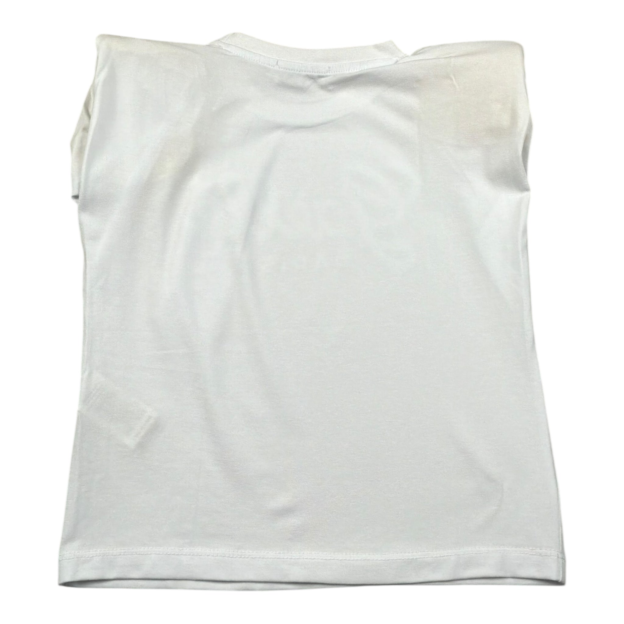 Gaelle T-Shirt Girocollo Tinta Unita con Logo per Bambina 2746MY00004 BIANCO GAELLE 