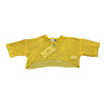 Gaelle T-Shirt Modello Crop Traforata Giallo per Bambina 2746MY00465 GIALLO GAELLE 