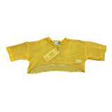 Gaelle T-Shirt Modello Crop Traforata Giallo per Bambina 2746MY00465 GIALLO GAELLE 