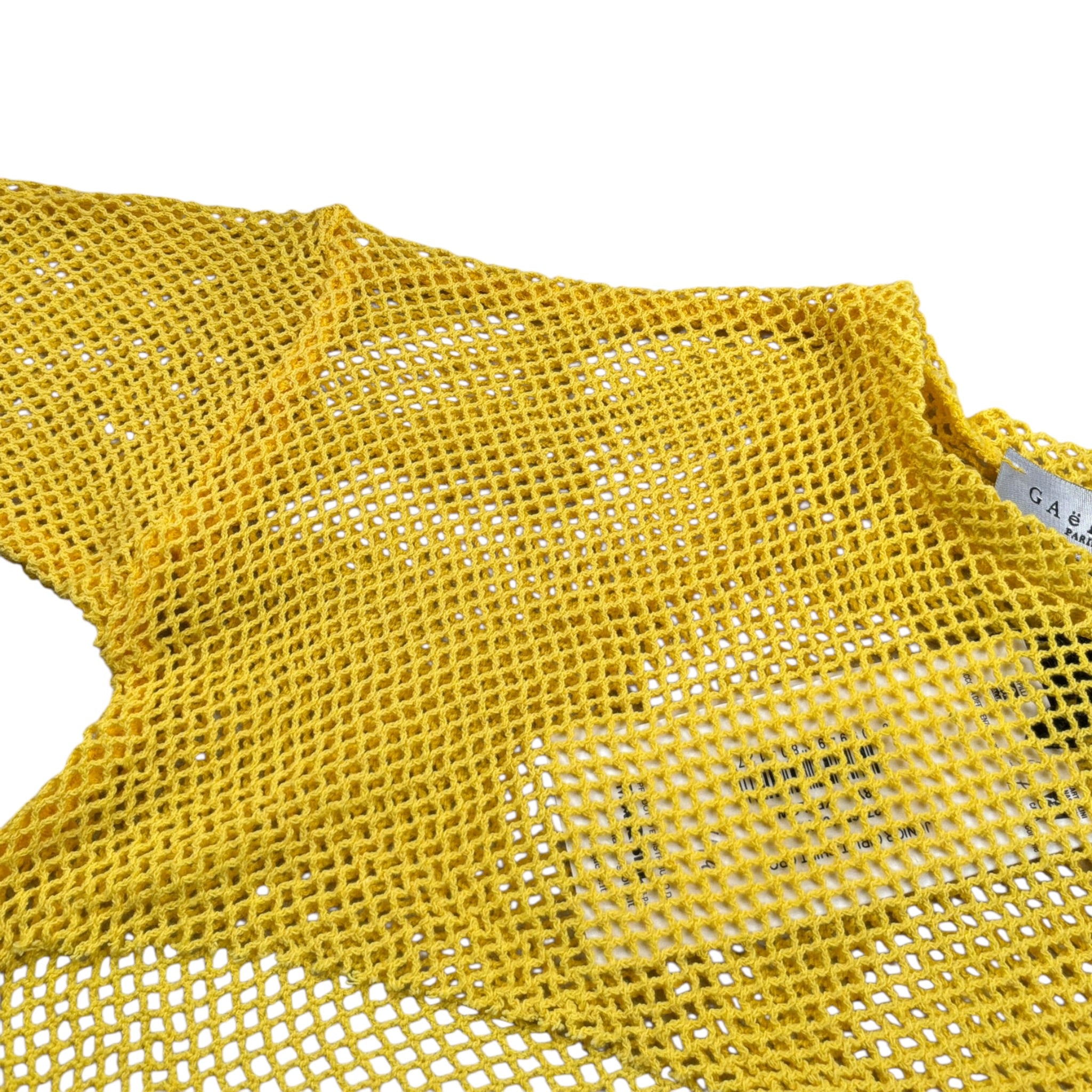 Gaelle T-Shirt Modello Crop Traforata Giallo per Bambina 2746MY00465 GIALLO GAELLE 