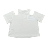 Gaelle T-Shirt tinta unita con Stampa Bianco per Bambina 2746MY00472 BIANCO GAELLE 