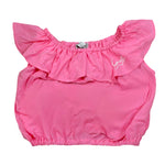Gaelle Top tinta unita con Rouches Rosa per Bambina 2746MY00478 ROSA GAELLE 