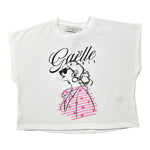 Gaelle T-Shirt tinta unita con Stampa Bianco per Bambina 2746MY00510 BIANCO GAELLE 