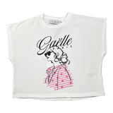 Gaelle T-Shirt tinta unita con Stampa Bianco per Bambina 2746MY00510 BIANCO GAELLE 