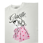 Gaelle T-Shirt tinta unita con Stampa Bianco per Bambina 2746MY00510 BIANCO GAELLE 