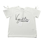 Gaelle T-Shirt tinta unita con Stampa Bianco per Bambina 2746N00500 BIANCO GAELLE 