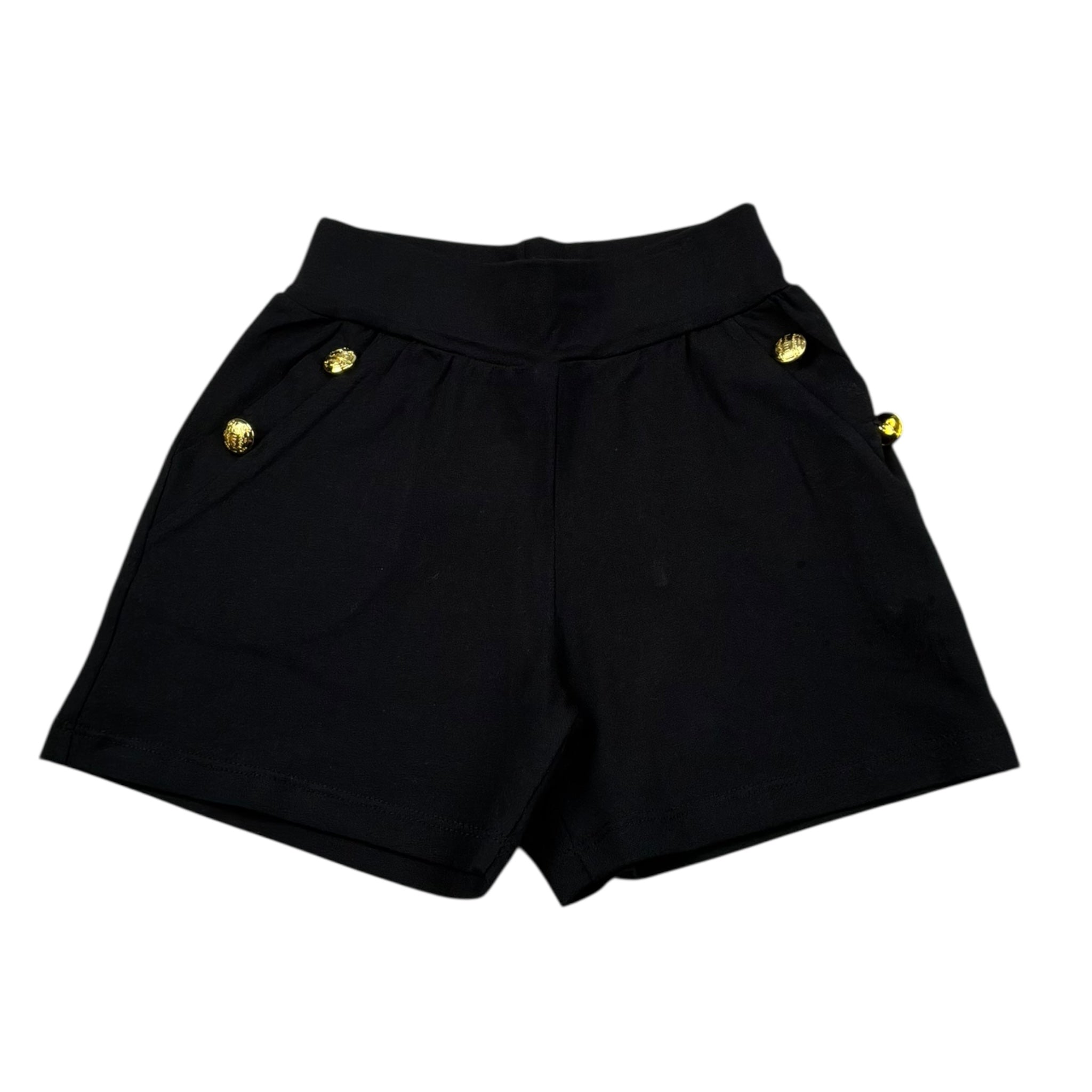 Gaelle Short Tinta Unita con Bottoni per Bambina 2746S00106 NERO GAELLE 