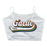 Gaelle Top tinta unita con Stampa Bianco per Bambina 2746TOPY00461 BIANCO GAELLE 