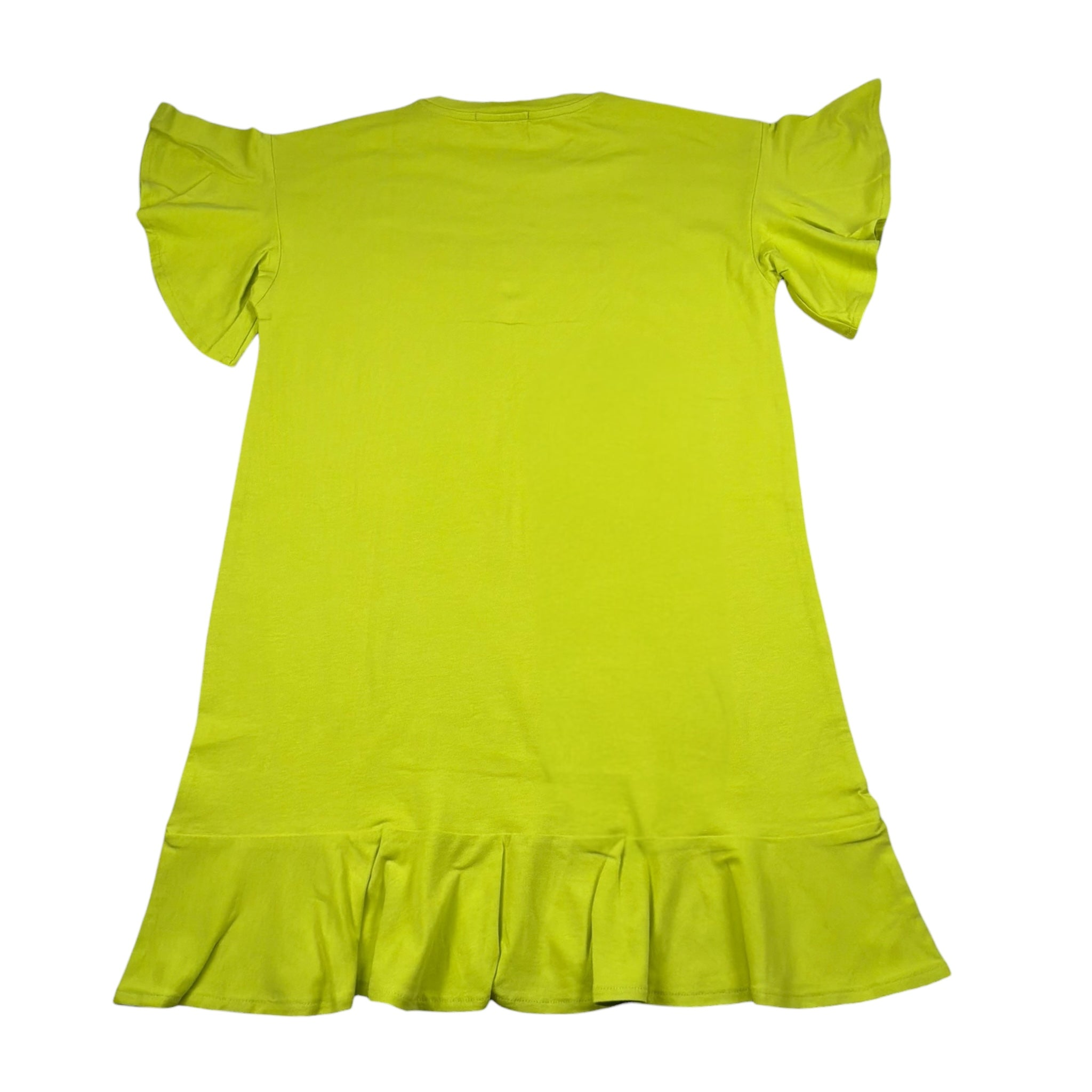 Gaelle Abito Mezza Manica Tinta Unita con Stampa per Bambina 2746V00339X VERDE GAELLE 
