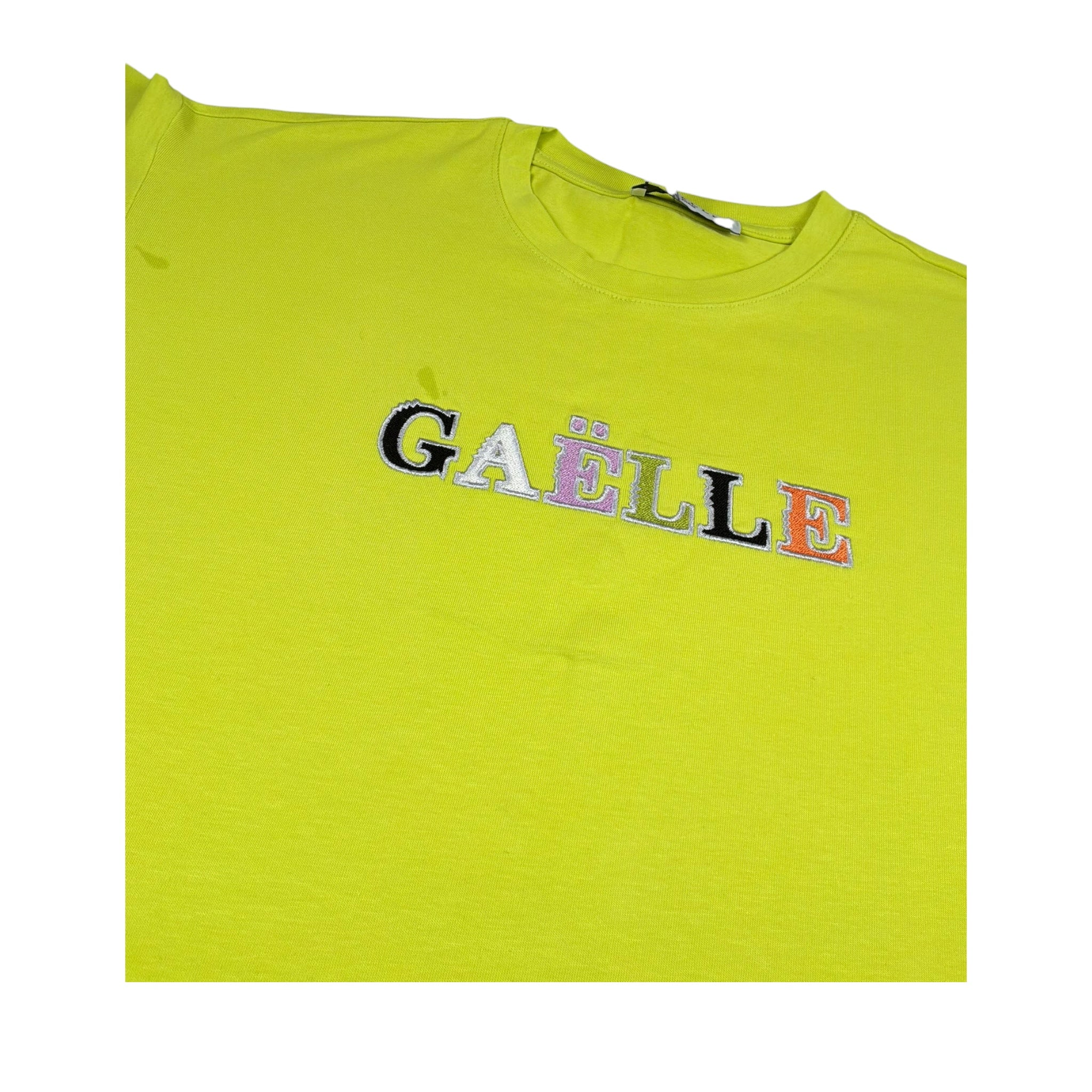 Gaelle Abito Mezza Manica Tinta Unita con Stampa per Bambina 2746V00339X VERDE GAELLE 