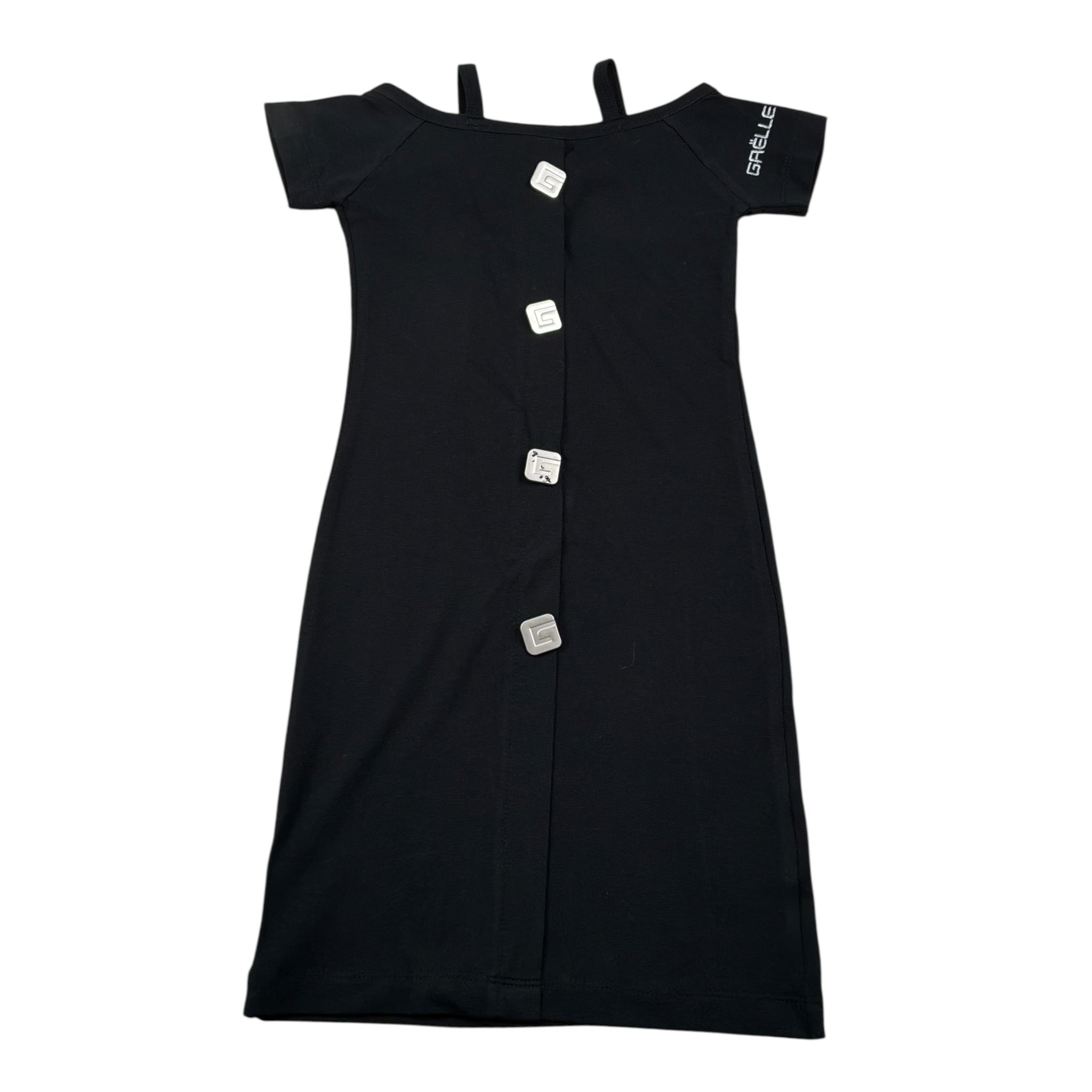Gaelle Abito tinta unita Mezza Manica Nero per Bambina 2746V00514 NERO GAELLE 