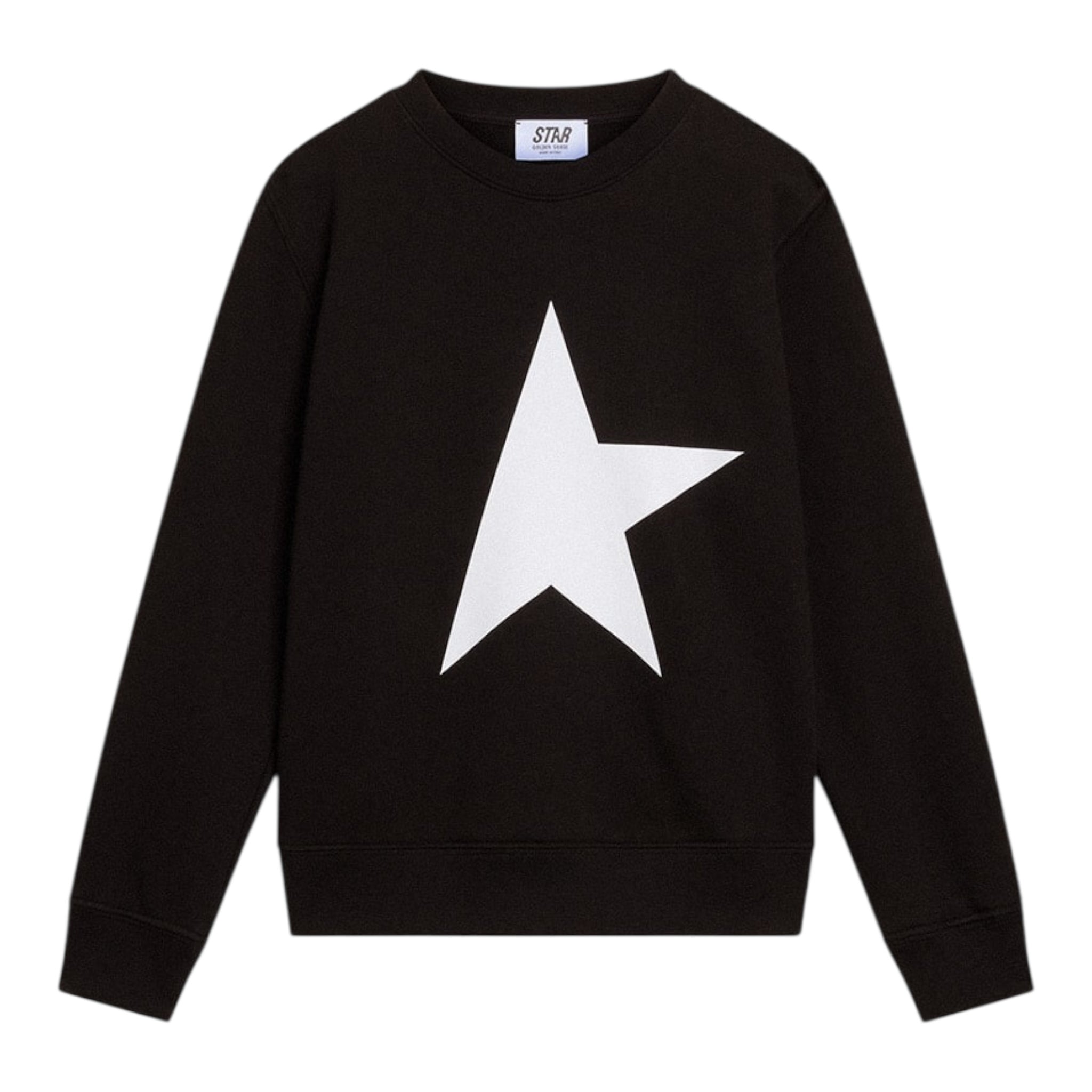 Golden Goose Felpa Chiusa Girocollo Tinta Unita per Bambino GKP01271 NERO GOLDEN GOOSE 
