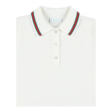 Gucci Abito Mezza Manica Tinta Unita per Bambina 809682 BIANCO GUCCI 