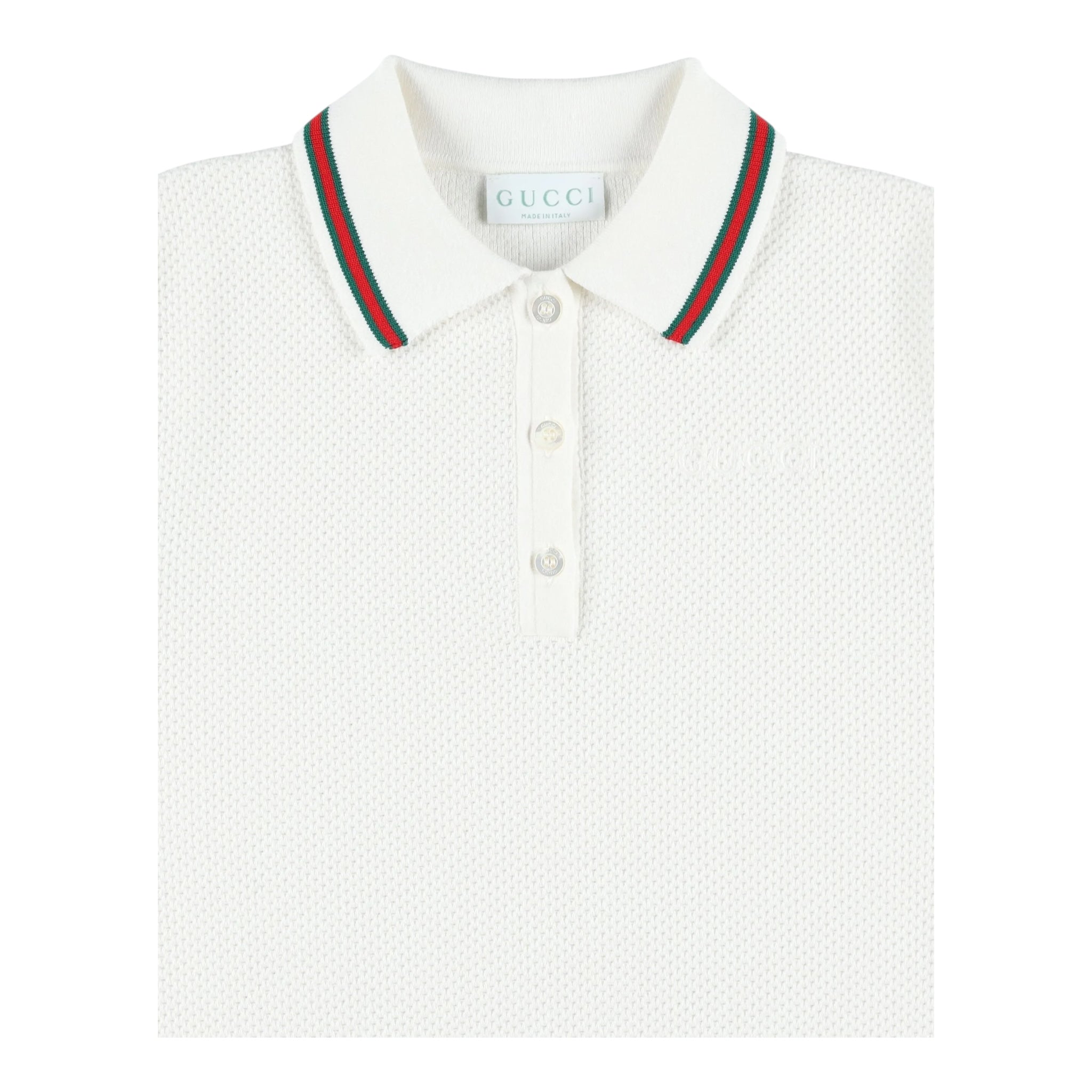 Gucci Abito Mezza Manica Tinta Unita per Bambina 809682 BIANCO GUCCI 