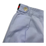 Gucci Bermuda Tinta Unita con Profili Logo per Neonato 810878 AZZURRO GUCCI 