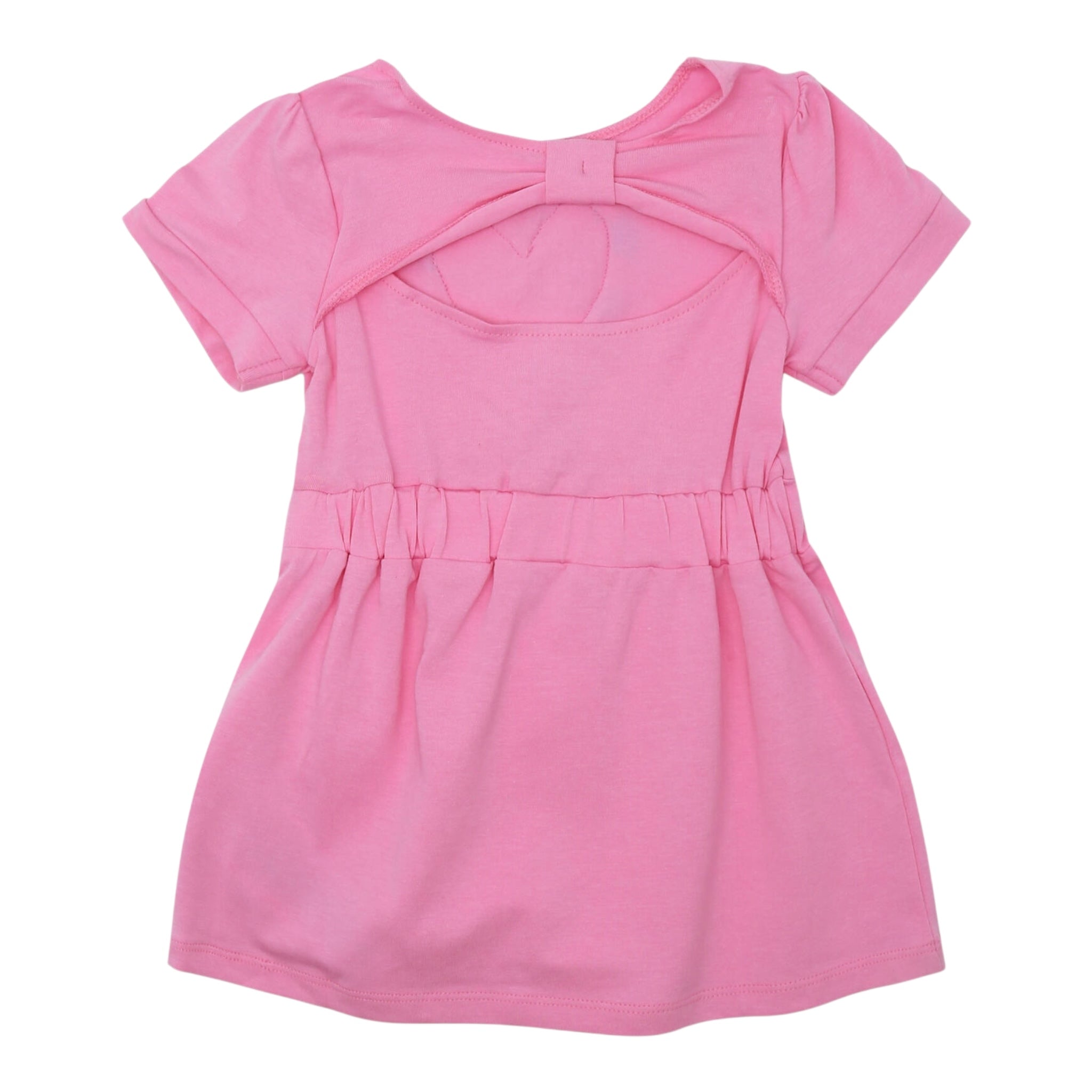 Guess Abito Mezza Manica Tinta Unita con Culotte per Neonata A3GK04K6YW1 ROSA GUESS 