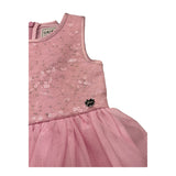 Guess Abito Tinta Unita Giromanica per Neonata A3RK26KBL100 ROSA GUESS 