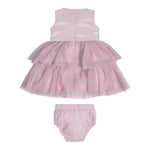 Guess Set Abito-Coulotte Tinta Unita Giromanica per Neonata A3RK26KBL10 ROSA GUESS 