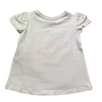 Guess T-Shirt Girocollo Tinta Unita con Stampa per Neonata A5GI01K6YW4 BIANCO GUESS 