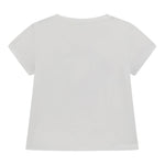 Guess T-Shirt Girocollo Tinta Unita con Stampa per Neonata A5GI02K6YW4 BIANCO GUESS 