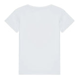 Guess T-Shirt Tinta Unita con Stampa per Bambina A5RI00K6YW4J BIANCO GUESS 