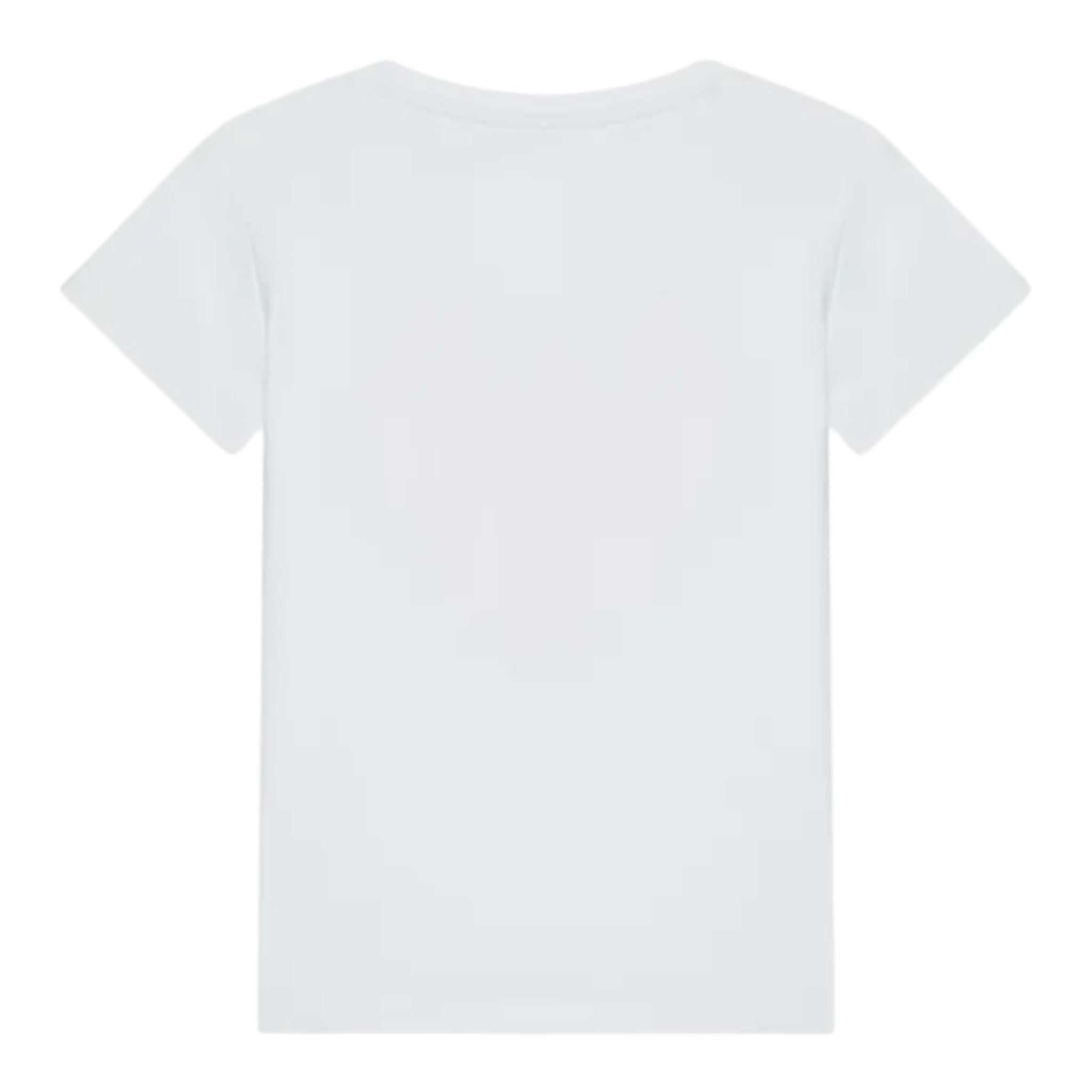 Guess T-Shirt Tinta Unita con Stampa per Bambina A5RI00K6YW4J BIANCO GUESS 