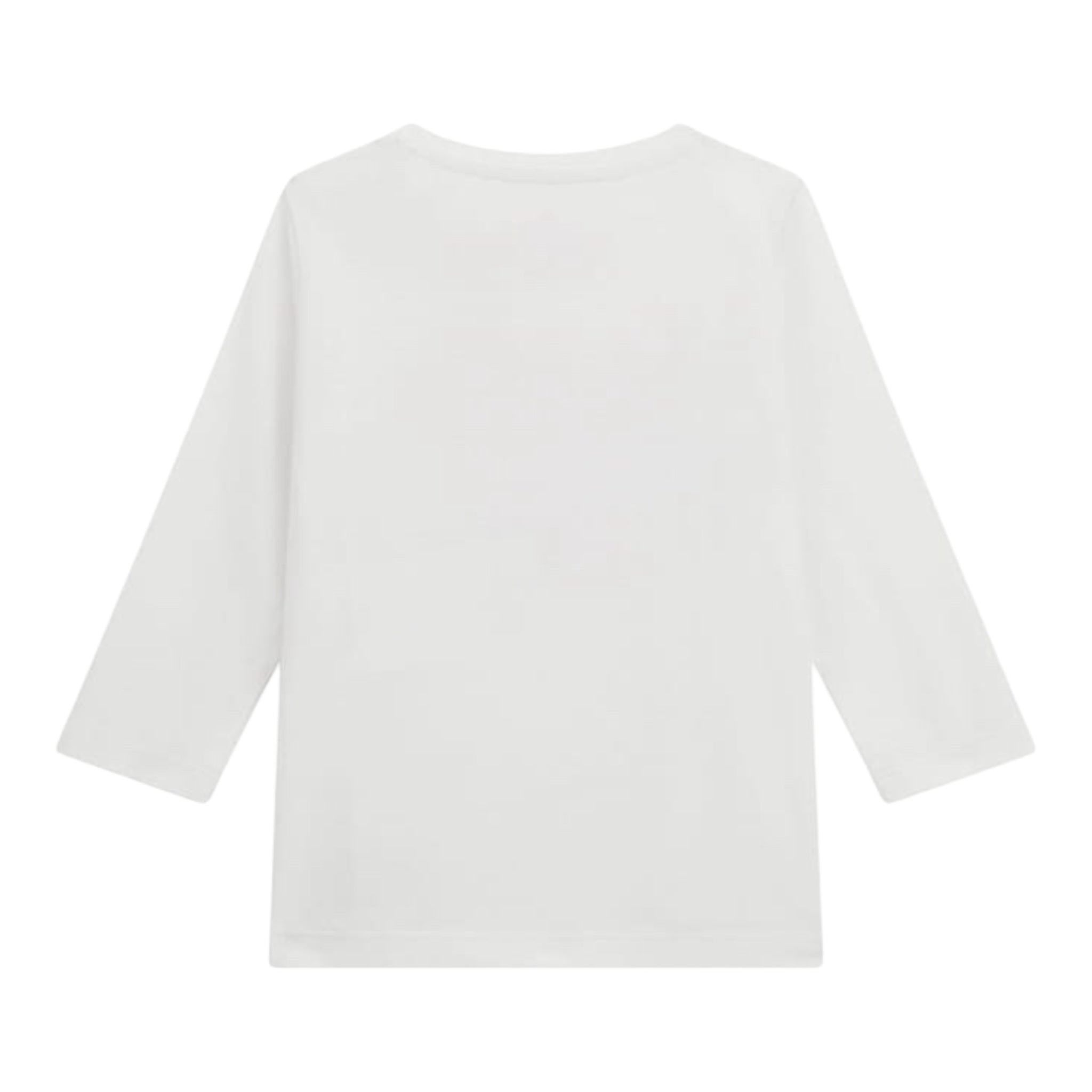Guess Shirt Girocollo Tinta Unita con Logo per Neonata A5RI01K6YW4 BIANCO GUESS 