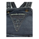 Guess Salopette Tinta Unita In Denim per Neonato I4YD00KARY0 BLU GUESS 