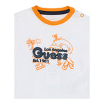 Guess Complet 2 Pezzi T-Shirt-Bermuda Bicolore per Neonato I5GG14K8HM4 BIANCO/ARANCIONE GUESS 