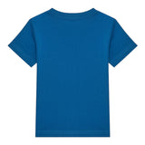Guess T-Shirt Gircollo Tinta Unita con Stampa per Neonato I5GI01K8HM4 COBALTO GUESS 